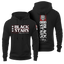 Sudadera Regular, Black Stars