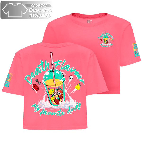Camiseta mujer crop top Death Flavour