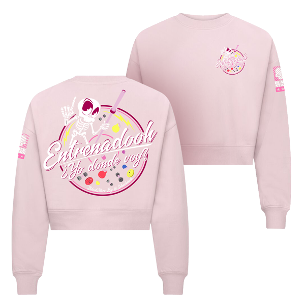 Sudadera Mujer Crop top entrenador dónde voy yo Imagen secundaria del producto