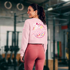 Sudadera Mujer Crop top entrenador dónde voy yo
